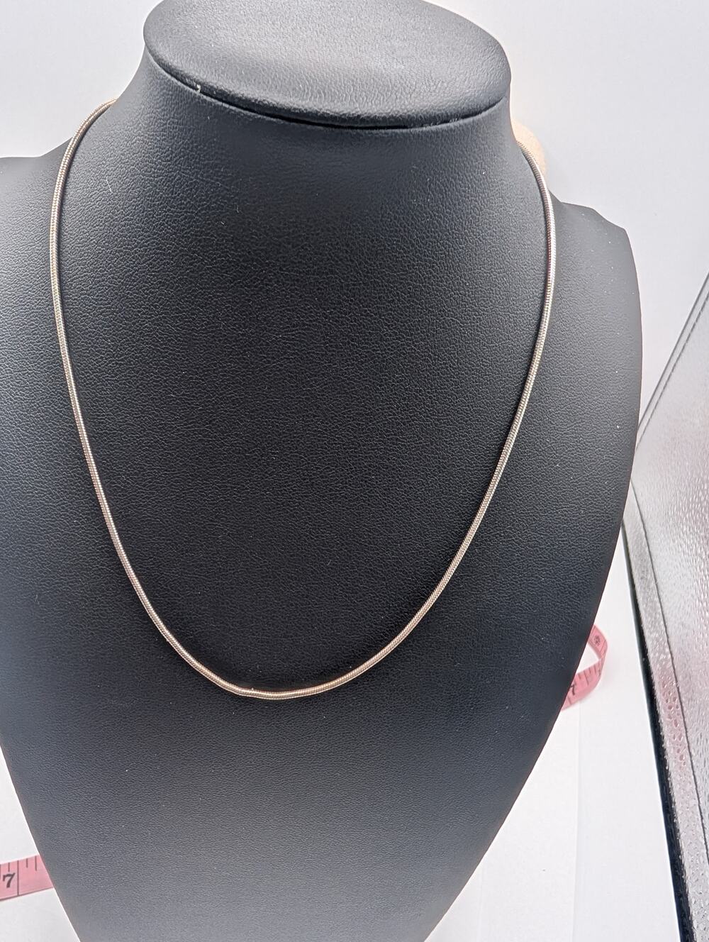 Brighton Silver Tone Snake Chain Necklace 16-19" Adjustable Lobster Clasp Plain